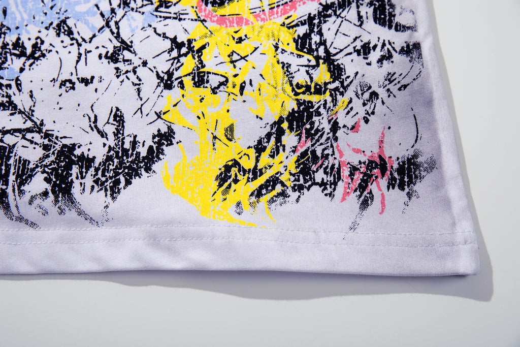 MAJESTIK Fearless Graffiti Chaos Double‑Sided Vintage T‑Shirt