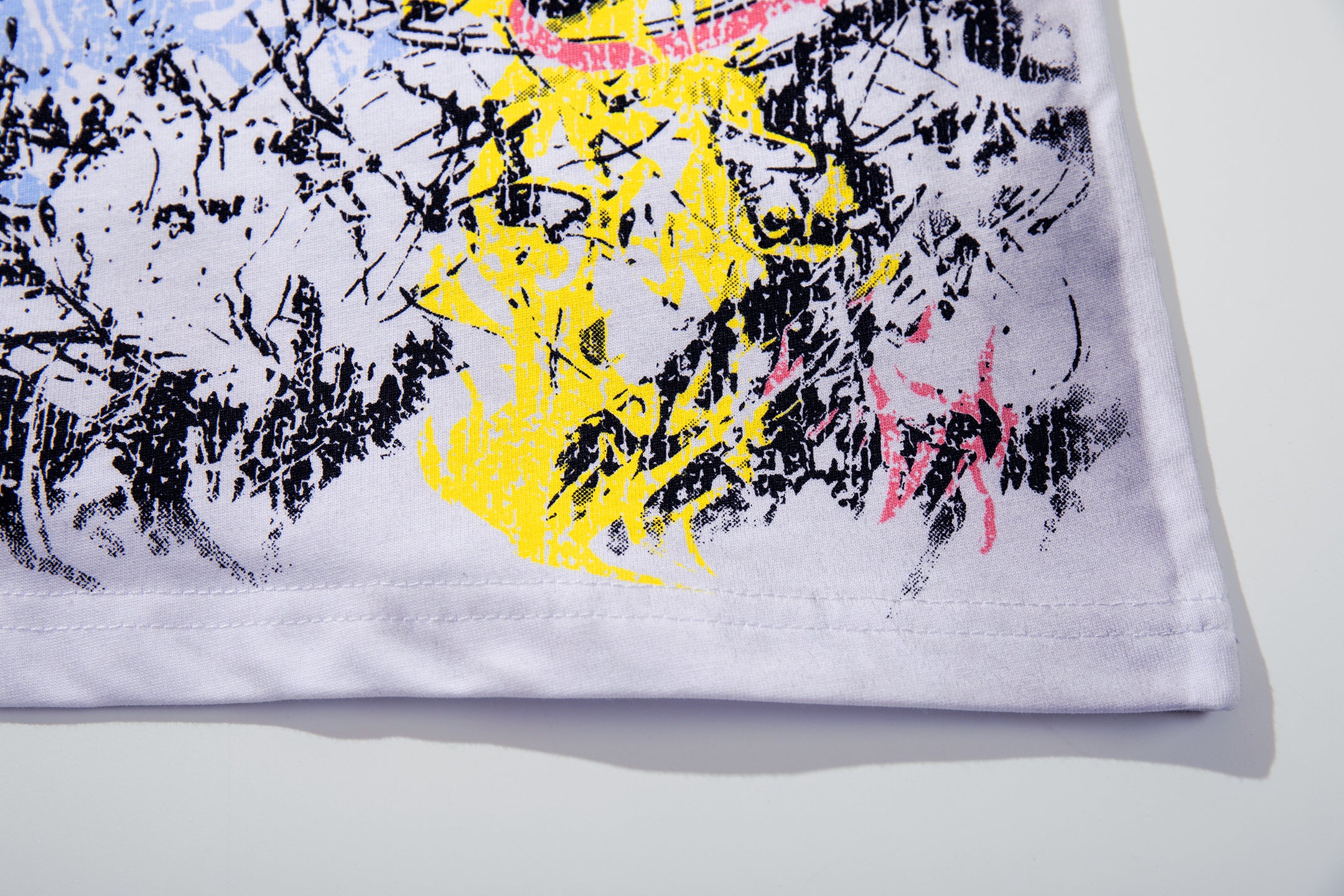 MAJESTIK Fearless Graffiti Chaos Double‑Sided Vintage T‑Shirt