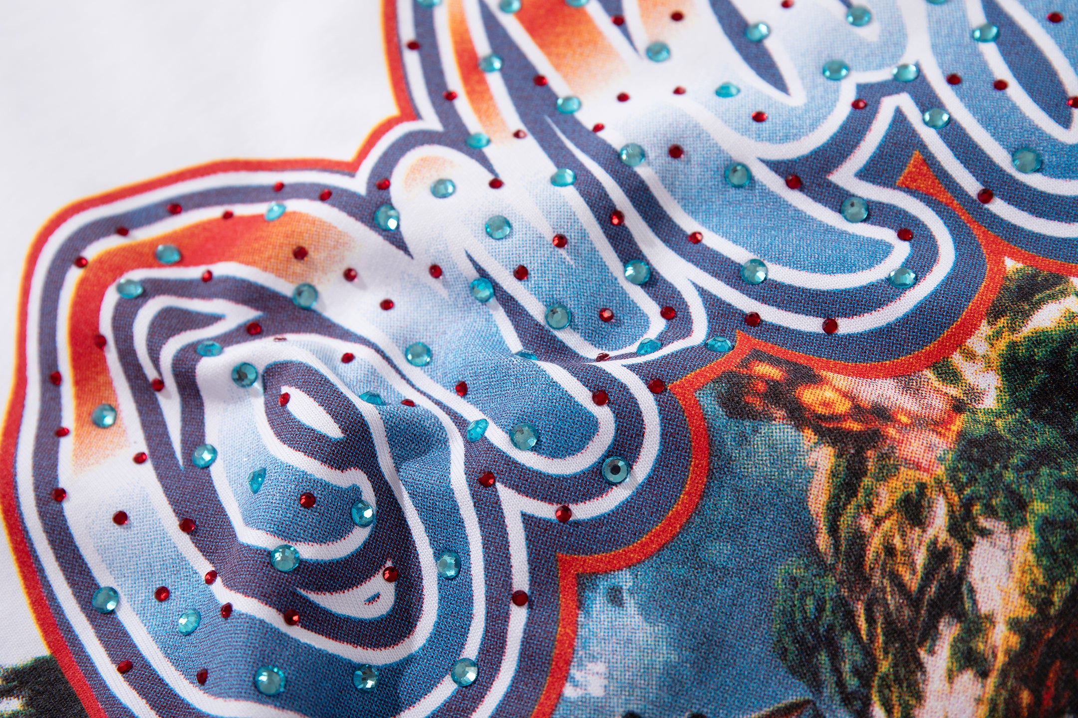 MAJESTIK Jungle Skull Vintage Graphic T‑Shirt