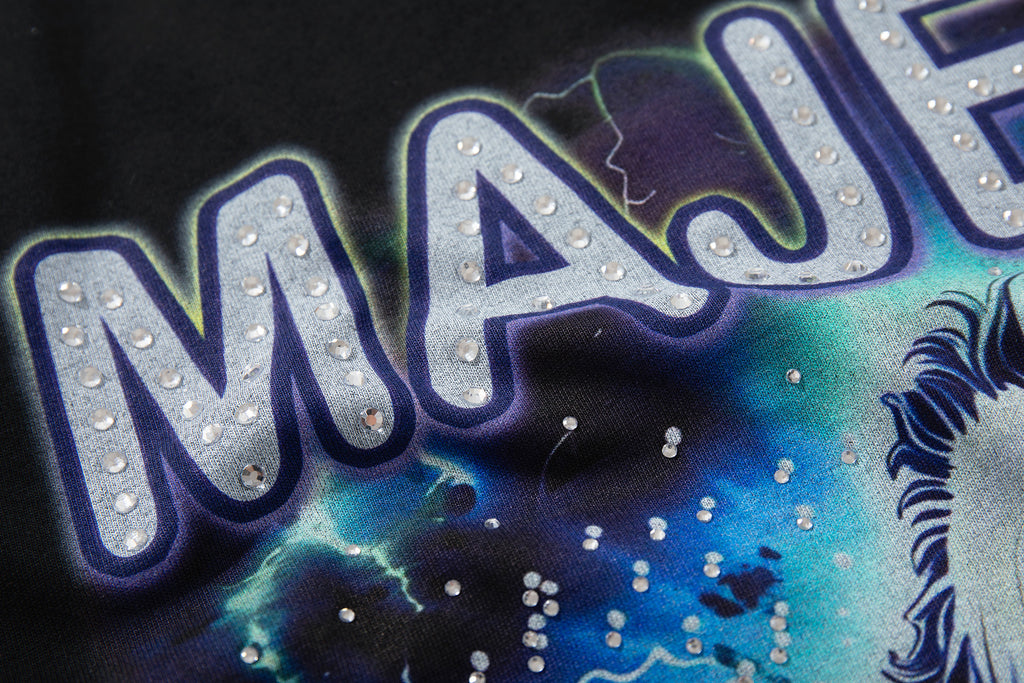 MAJESTIK Ghost Vintage Graphic T‑Shirt