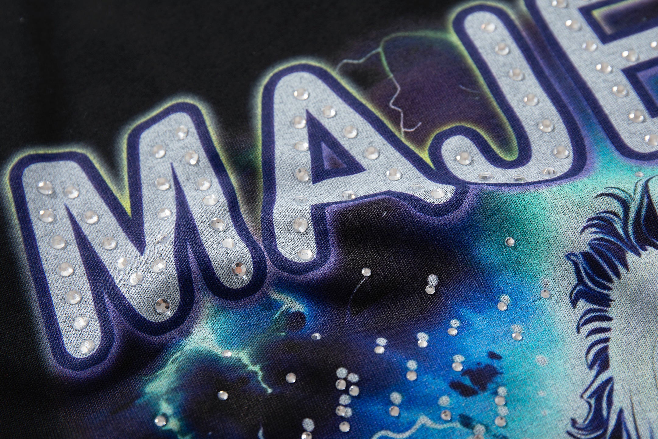 MAJESTIK Ghost Vintage Graphic T‑Shirt