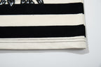 MAJESTIK Striped Half‑Zip Portrait Polo Short‑Sleeve Shirt