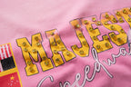 MAJESTIK Moto Racing Vintage Pink T‑Shirt