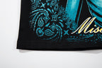 MAJESTIK Alien Skull Angel Sword Double‑Sided Graphic T‑Shirt