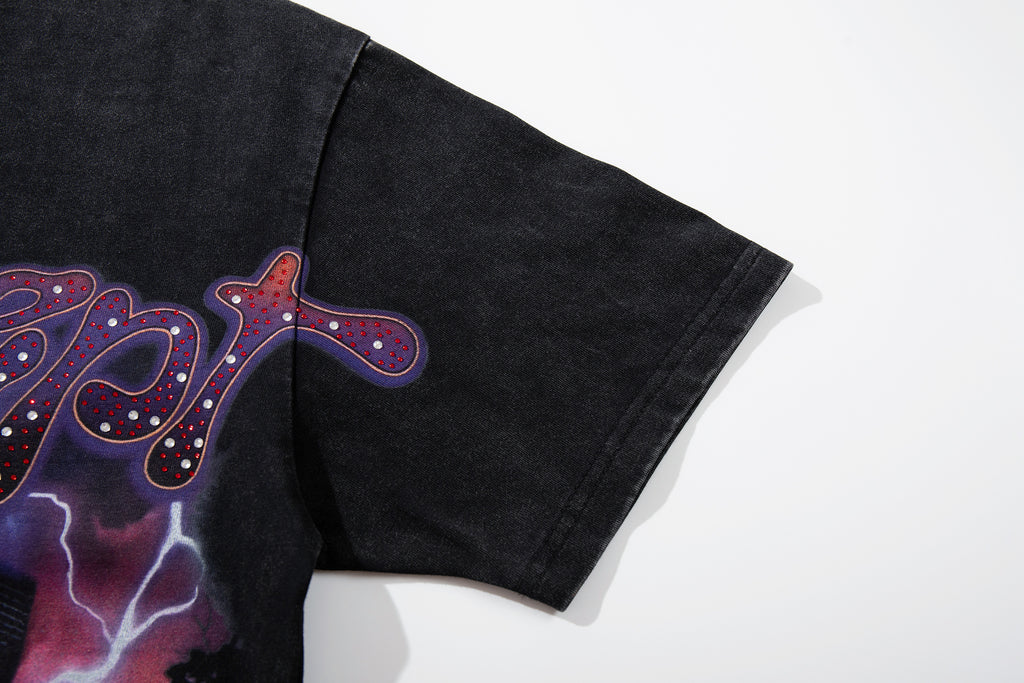 MAJESTIK Eagle Train Graphic Short‑Sleeve T‑Shirt