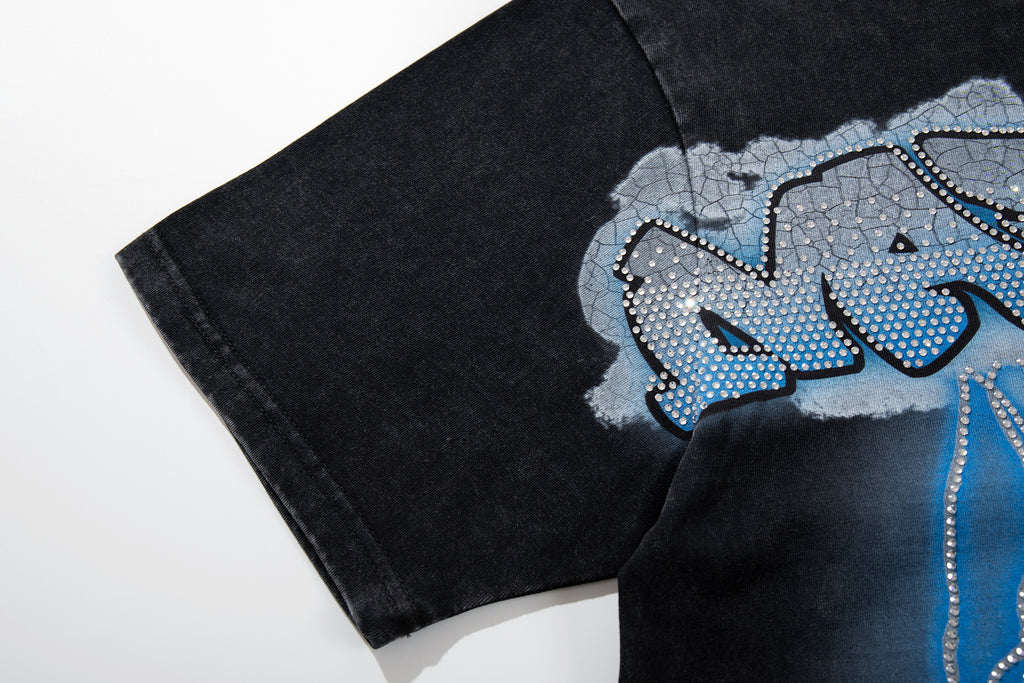 MAJESTIK Football Catch Double‑Sided Vintage T‑Shirt