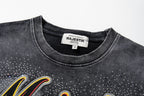 MAJESTIK Wild Horses Live Free Double‑Sided Vintage T‑Shirt