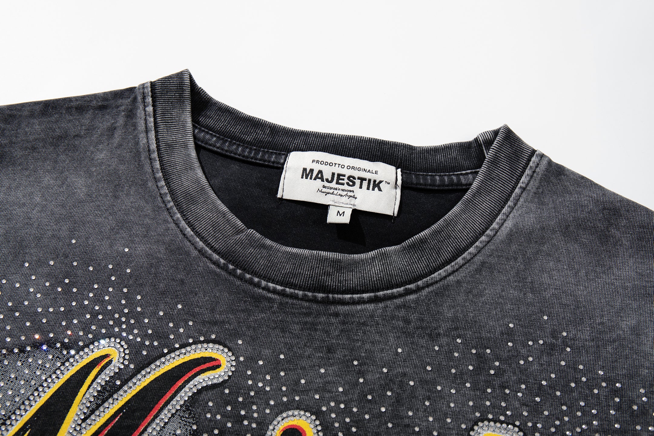 MAJESTIK Wild Horses Live Free Double‑Sided Vintage T‑Shirt