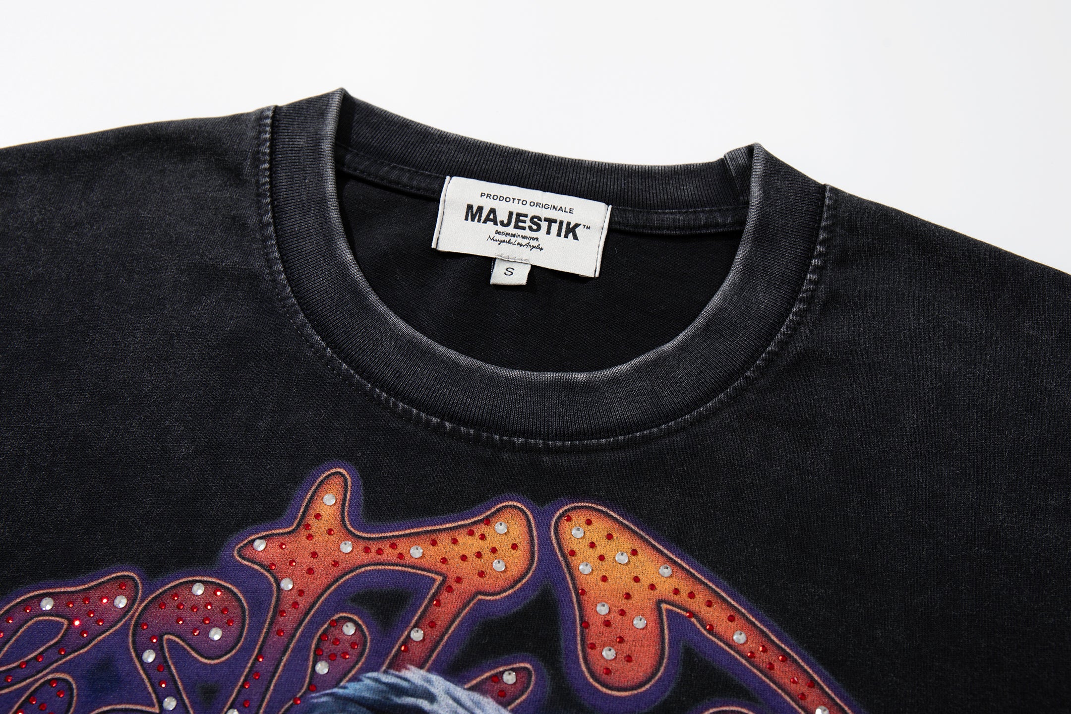 MAJESTIK Eagle Train Graphic Short‑Sleeve T‑Shirt