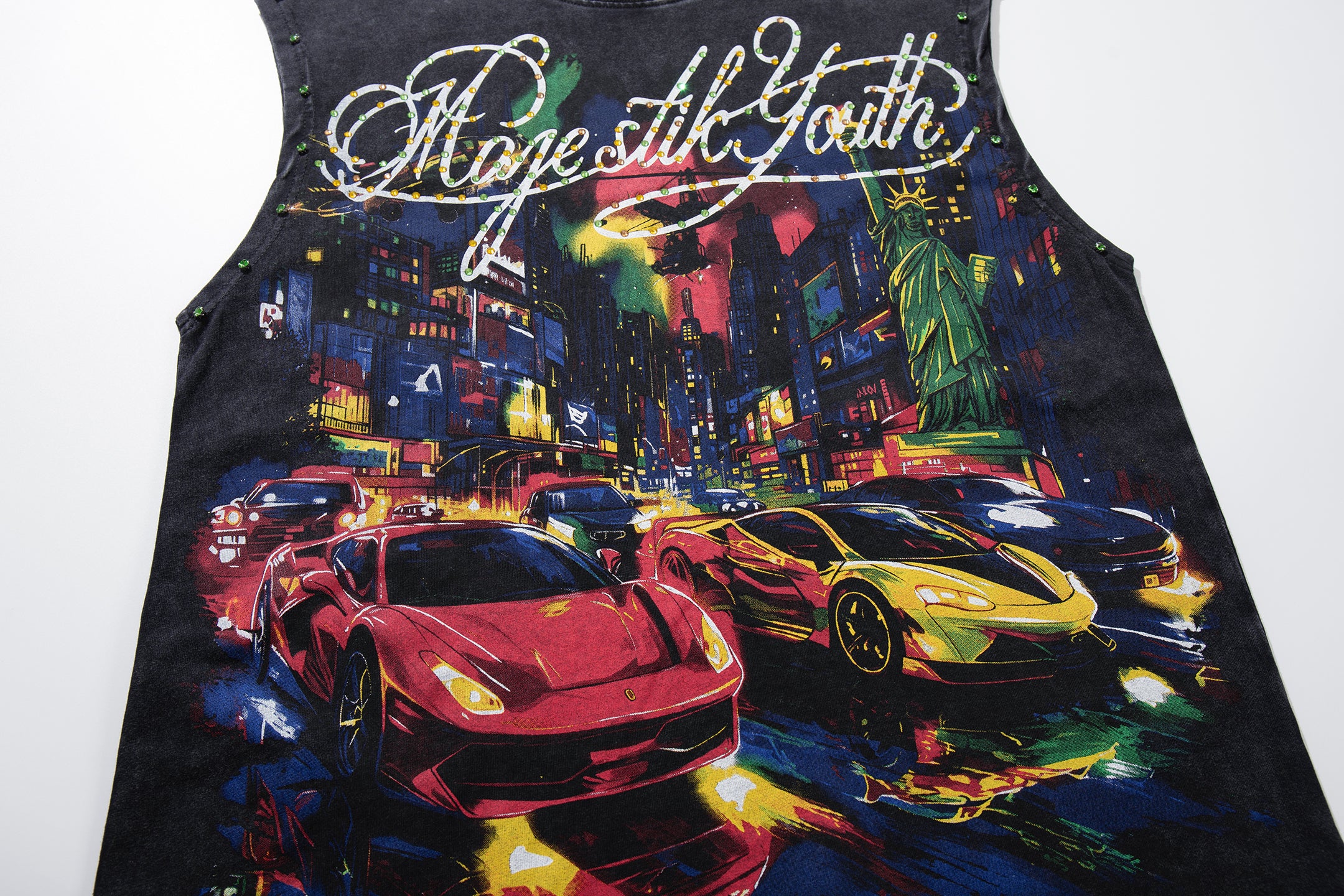 MAJESTIK Supercar City Graphic Tank Top