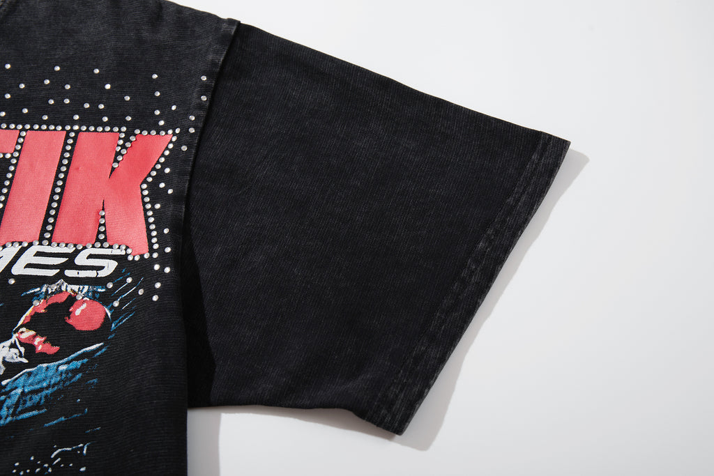MAJESTIK The Final Match Vintage Boxing Graphic T‑Shirt