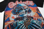 MAJESTIK Skull Hip‑Hop Vintage T‑Shirt