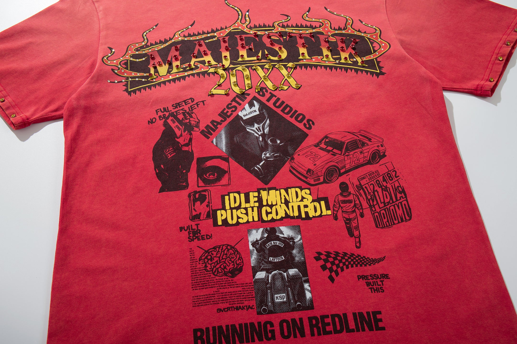 MAJESTIK Vintage Collage Graphic T‑Shirt