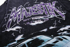 MAJESTIK Metal Concert Sports Car Double‑Sided Vintage T‑Shirt