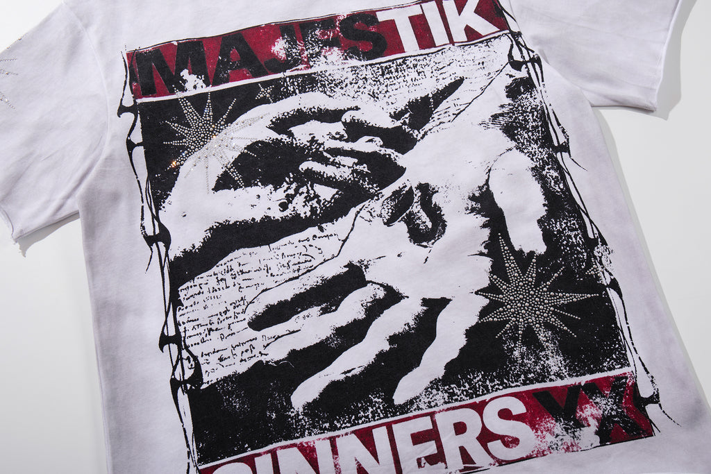 MAJESTIK Sinners Y2K Vintage T‑Shirt