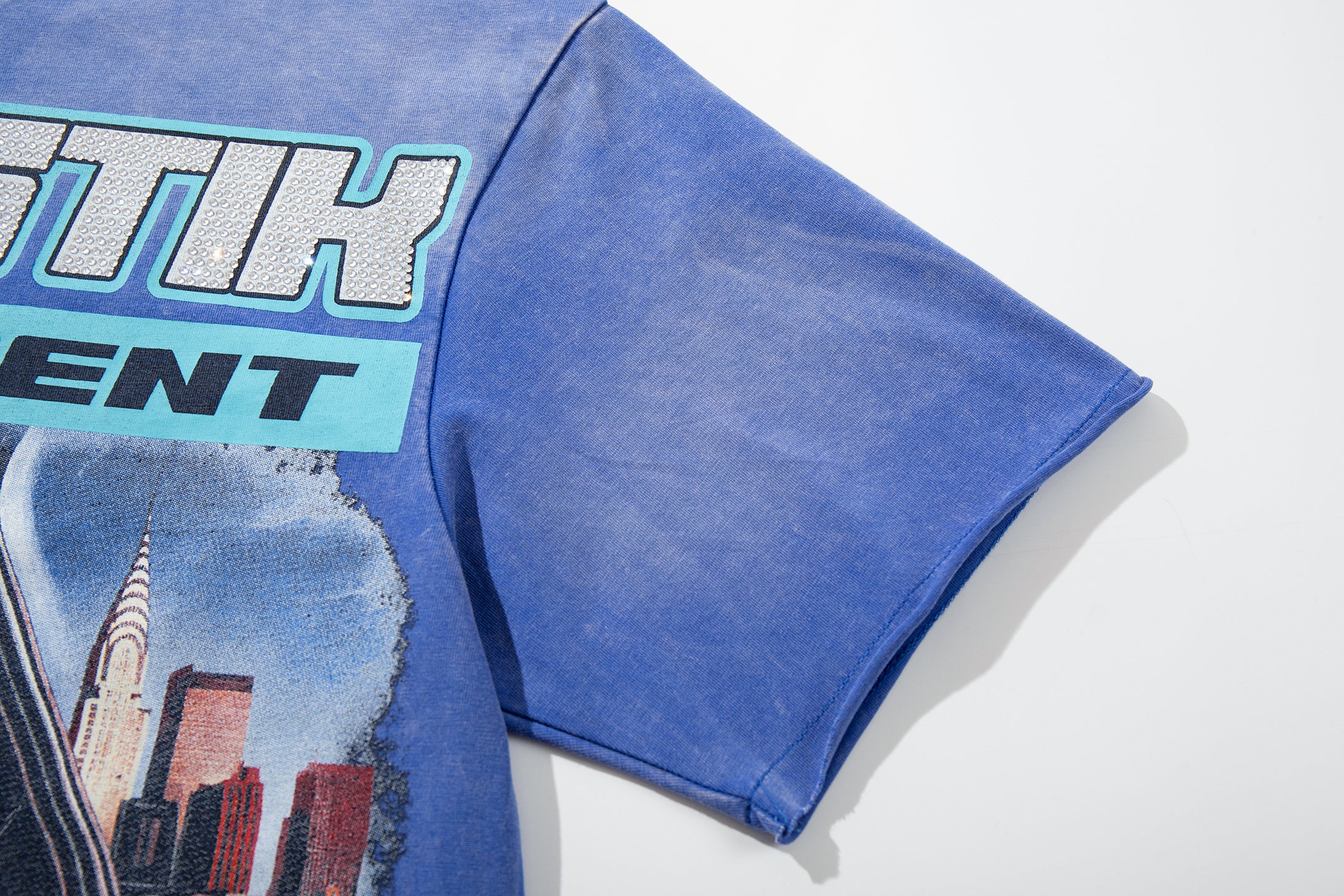 MAJESTIK Department Skeleton Driver Double‑Sided Vintage T‑Shirt