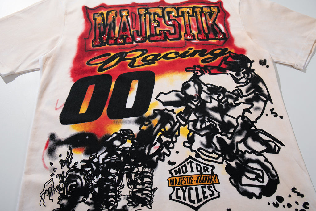 MAJESTIK Racing 00 Double‑Sided Graphic T‑Shirt