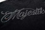 MAJESTIK Football Player Double‑Sided Vintage T‑Shirt