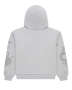 Sp5der Beluga Rhinestone Hoodie Heather Grey