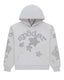 Sp5der Beluga Rhinestone Hoodie Heather Grey