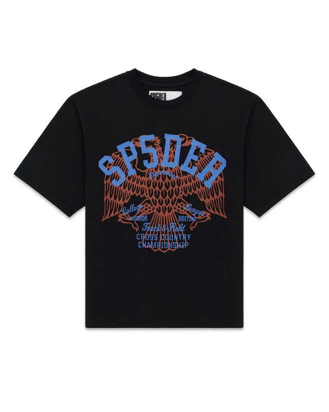 Sp5der Champions League Slub Tee Black/Blue Hover Image
