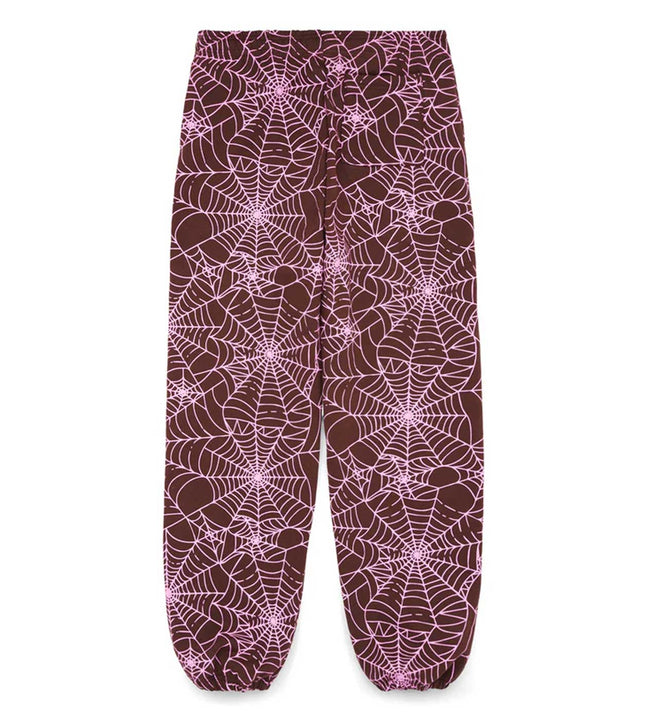 Sp5der AOP Sweatpants Brown/Pink Main Image