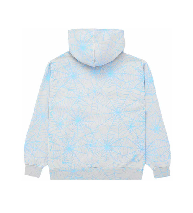 Sp5der AOP Web Heather Grey Hoodie Main Image