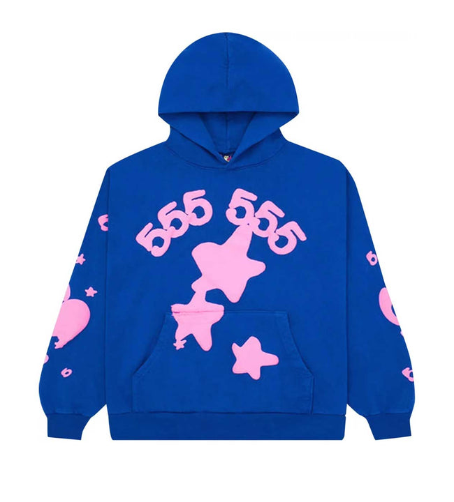 Sp5der Beluga Hoodie Blue/Pink Hover Image