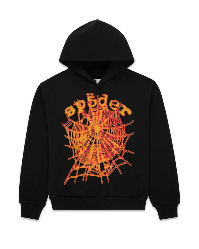 Sp5der OG Web V2 Hoodie Black Hover Image