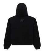 Sp5der P*nk V2 Rhinestone Hoodie Black