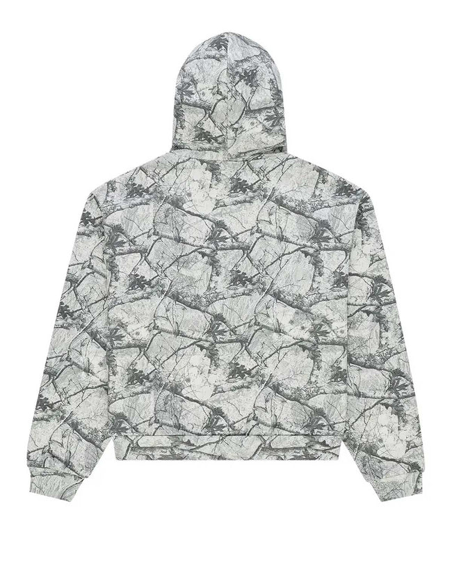 Sp5der Realtree OG Web V2 Zip Up Hoodie White Camo Main Image