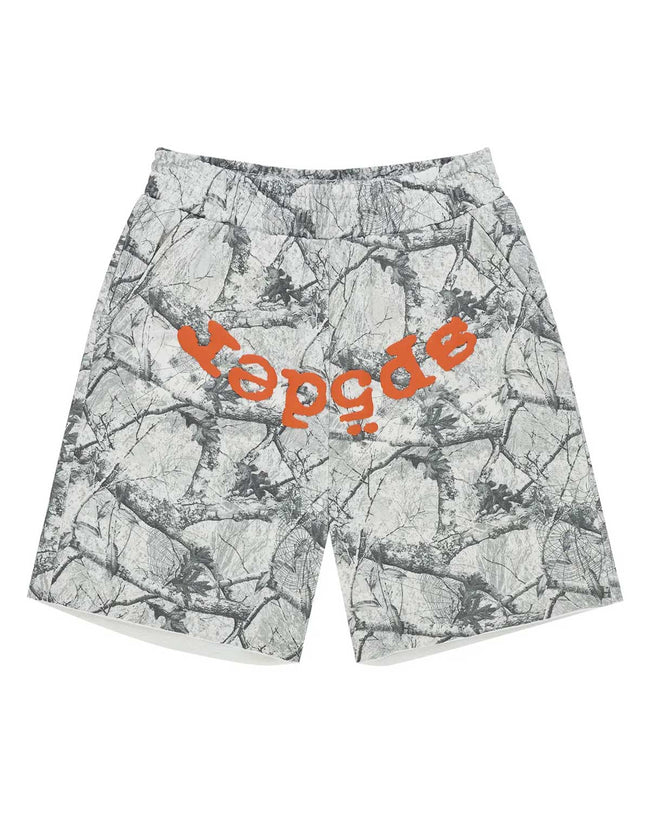 Sp5der Realtree OG Web V2 Sweat Shorts White Camo Hover Image