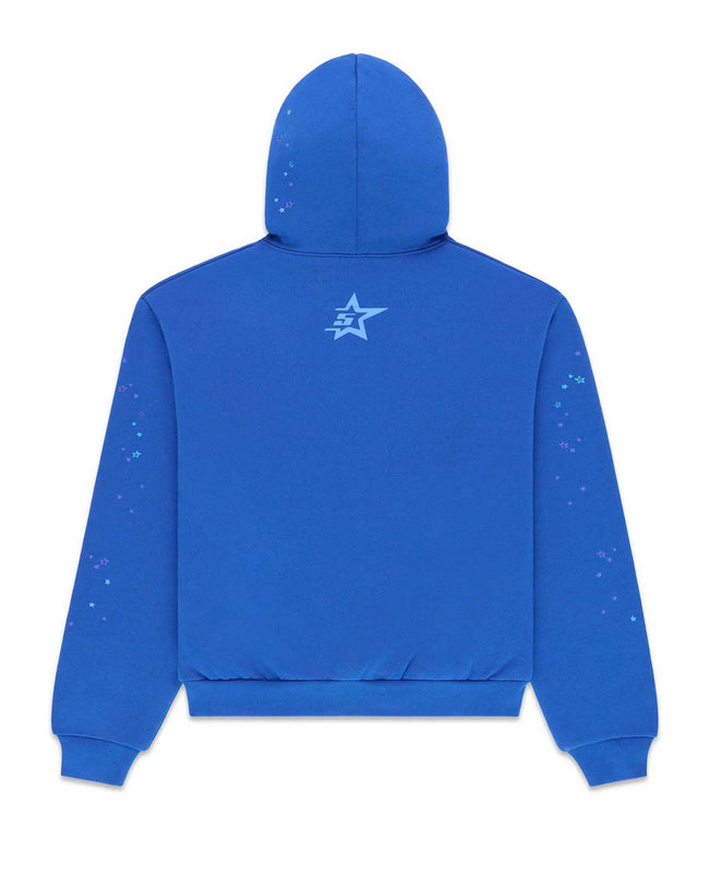 Sp5der Rhinestone Punk V2 Hoodie Blue Main Image