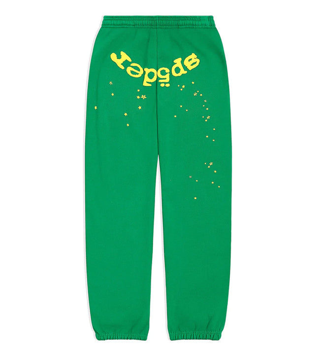 Sp5der Star OG Web V2 Sweatpants Green Hover Image