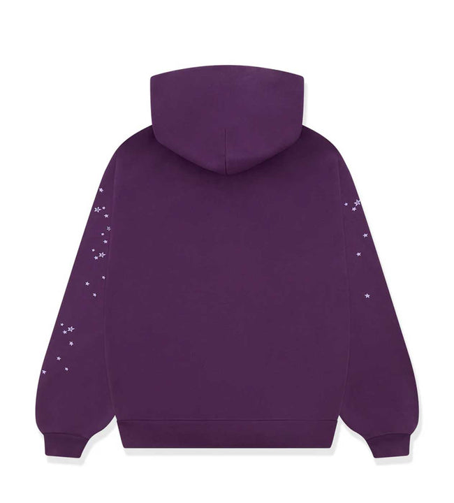 Sp5der Star OG Web v2 Hoodie Purple Main Image