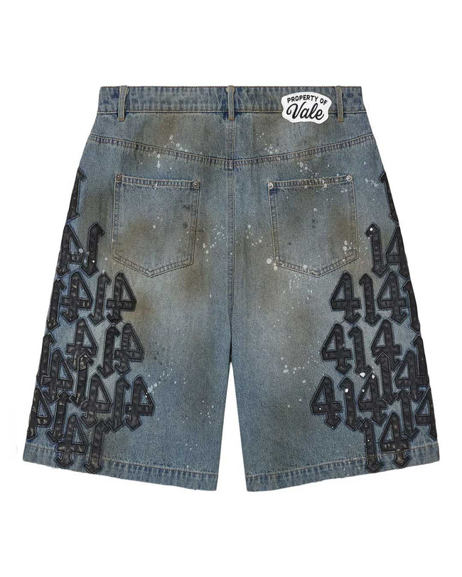 Vale Forever Lucky Charms Jorts Blue/Black Main Image