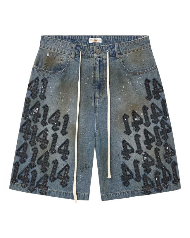 Vale Forever Lucky Charms Jorts Blue/Black Hover Image