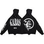 Hellstar Gabos Double‑Sided Print Black Hoodie