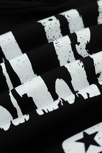 Hellstar Gabos Double‑Sided Print Black Hoodie