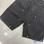 MIXED EMOTION Washed Carpenter Denim Shorts