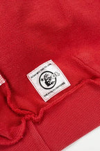 Hellstar Gothic Flame‑Face Red Hoodie