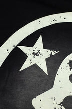 Hellstar Arrow‑Logo Circle Face Black Hoodie