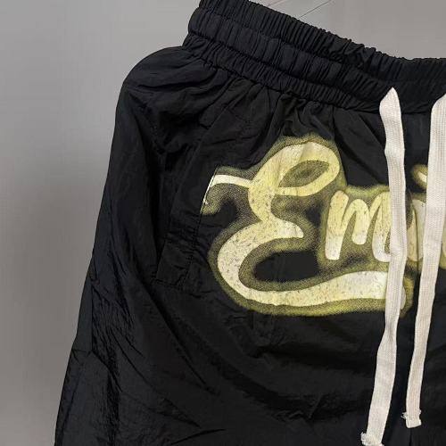 MIXED EMOTION Gold Script Logo Nylon Casual Shorts