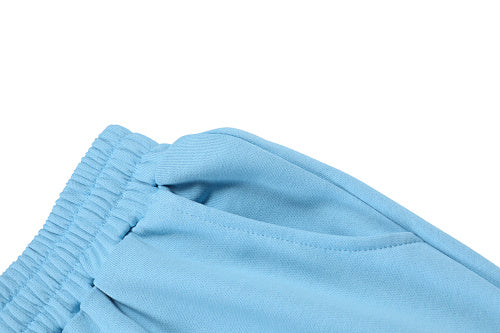 MIXED EMOTION Gothic Letter Wide‑Leg Sweat Pants