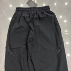 MIXED EMOTION Cross Logo Rhinestone‑Side Wide‑Leg Pants