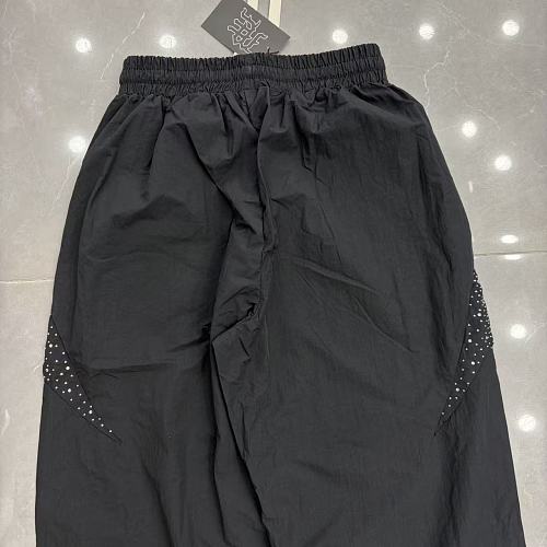MIXED EMOTION Cross Logo Rhinestone‑Side Wide‑Leg Pants