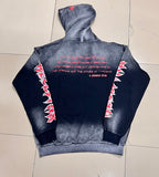 Hellstar Lamb Graphic Black‑Faded Hoodie
