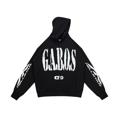 Hellstar Gabos Double‑Sided Print Black Hoodie Main Image
