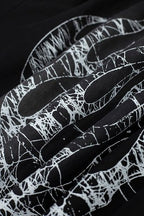 Hellstar Spider‑Web Star Graphic Black Hoodie