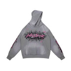 Hellstar Circle Logo Grey Hoodie